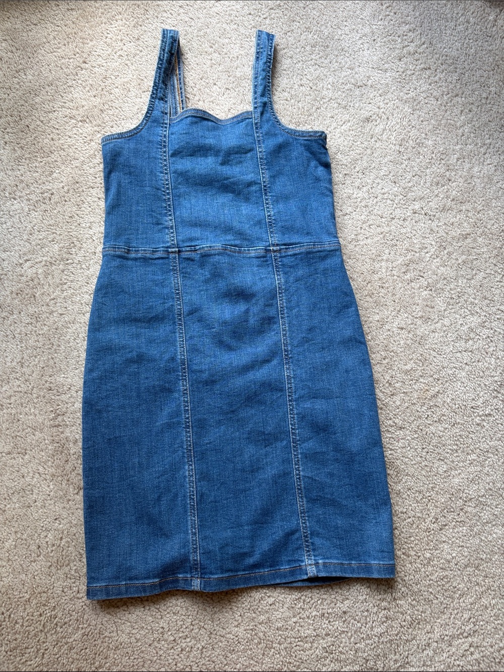 art class Blue Denim Sheath Dress